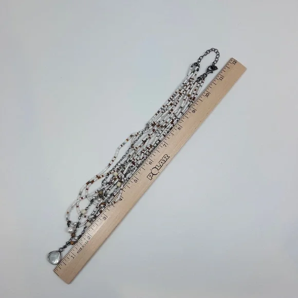 Silpada‎ Designs Sterling Silver Multi-Strand Beaded Necklace - Picture 2 of 4